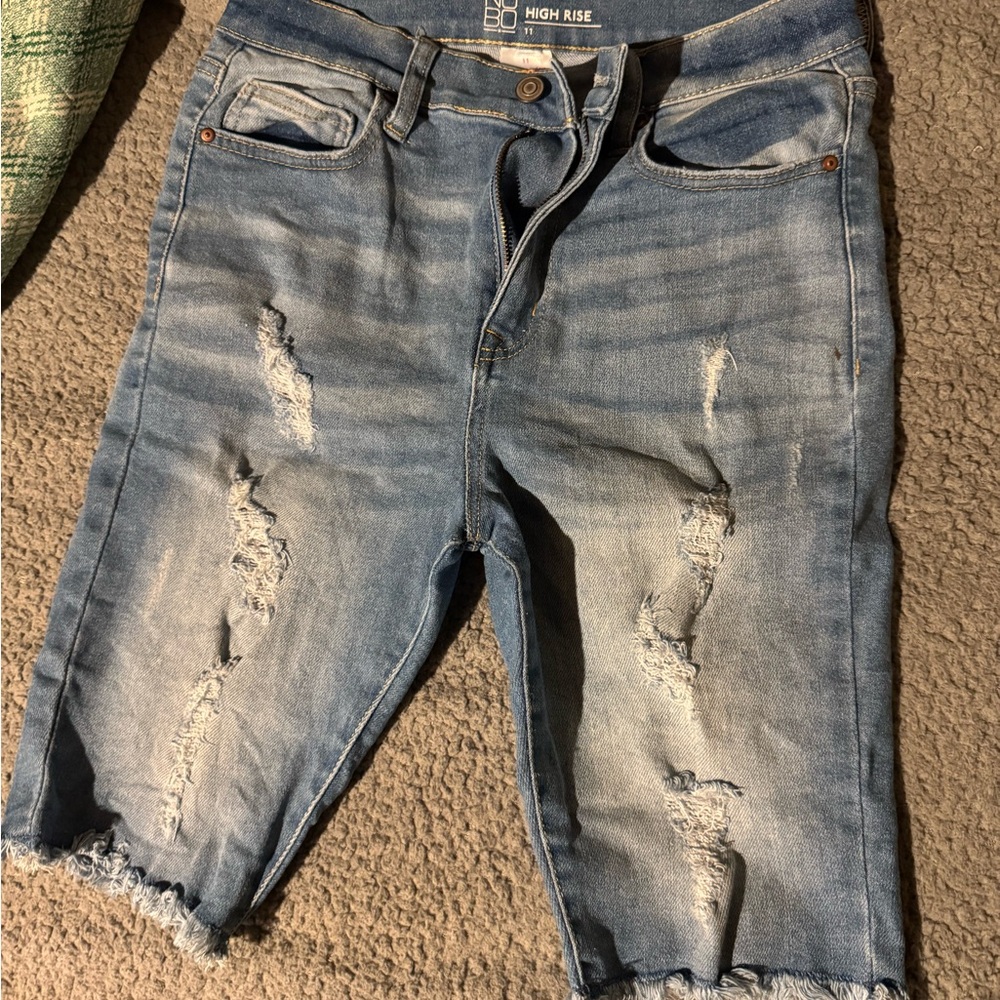 NOBO Blue Distressed High Rise Women Jeans